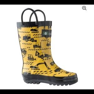Oaki construction vehicle rain boots